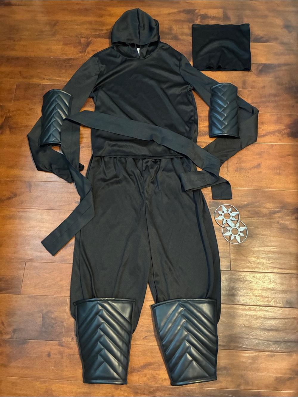 Boys black Ninja costume size XL